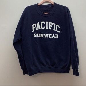 Pacifica Sunwear Blue Sweatshirt Size Large Preloved